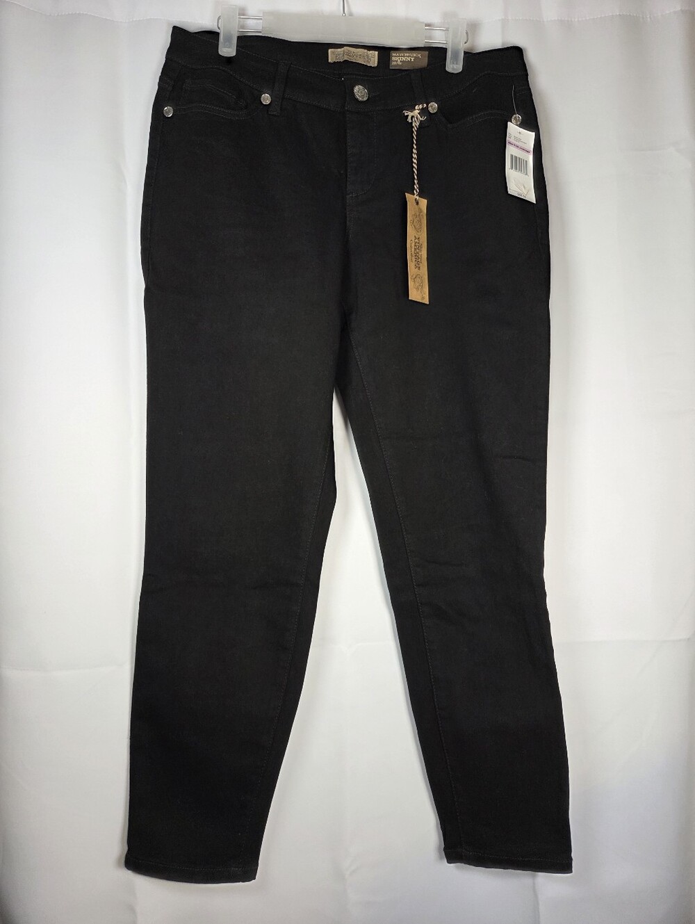 Nine West Vintage America NEW Matchstick Skinny Black Denim Jeans Women's 28/6